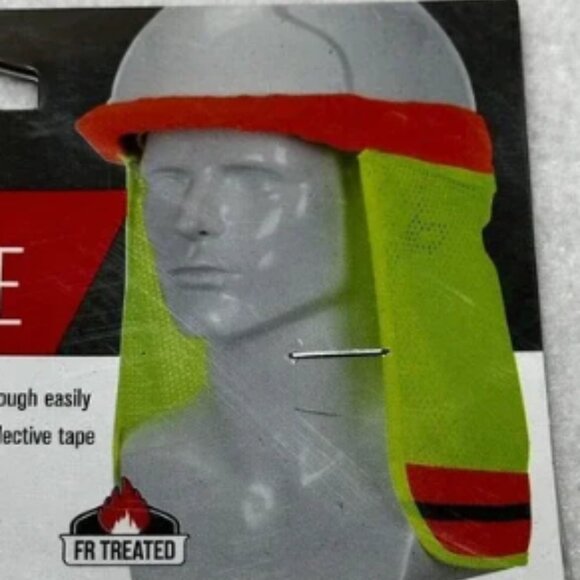 1 New Hard Hat Neck Shade Fire Retardent ORANGE NWT - Picture 1 of 4